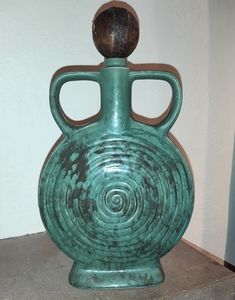 Sabra stoneware decanter